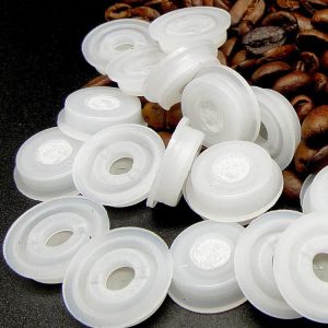 Coffee bag valve with filter